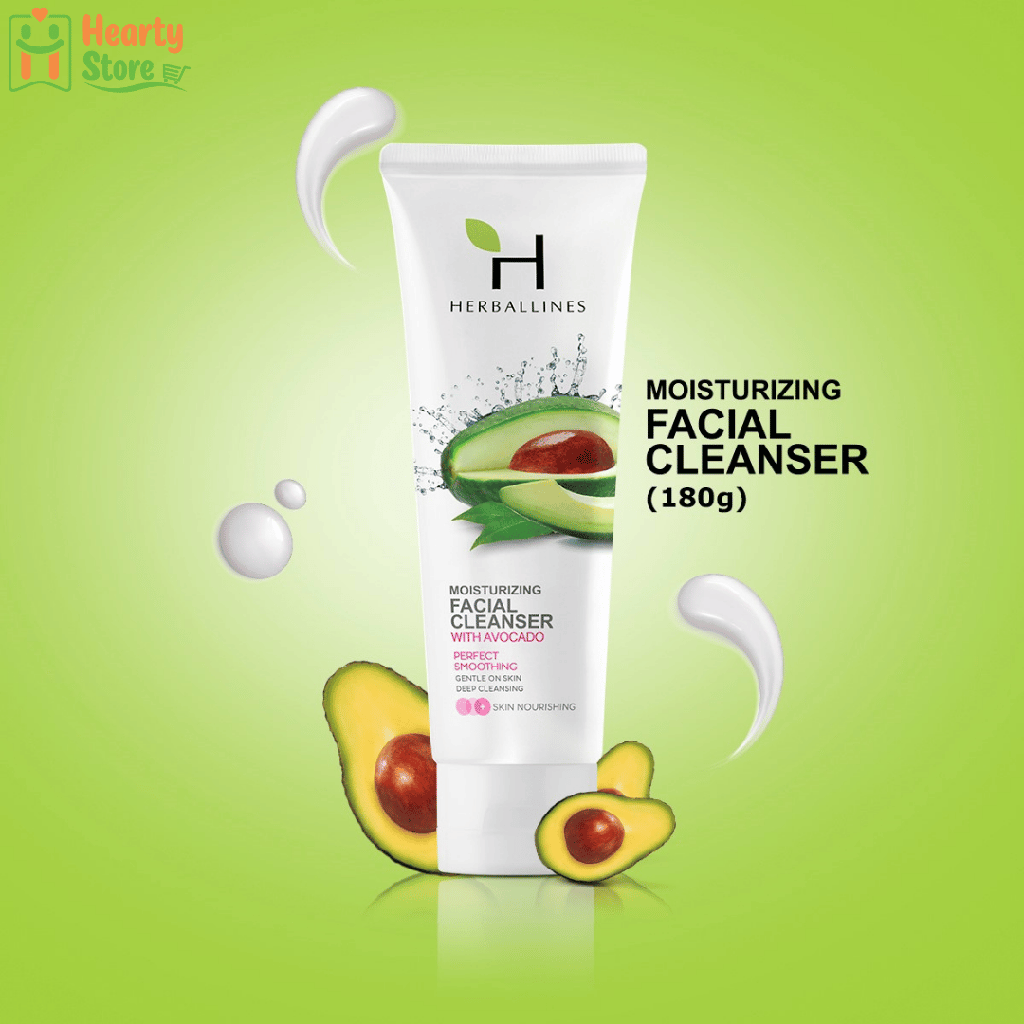 Herballines Moisturizing မျက်နှာသစ်ဆပ်ပြာ 180ml
