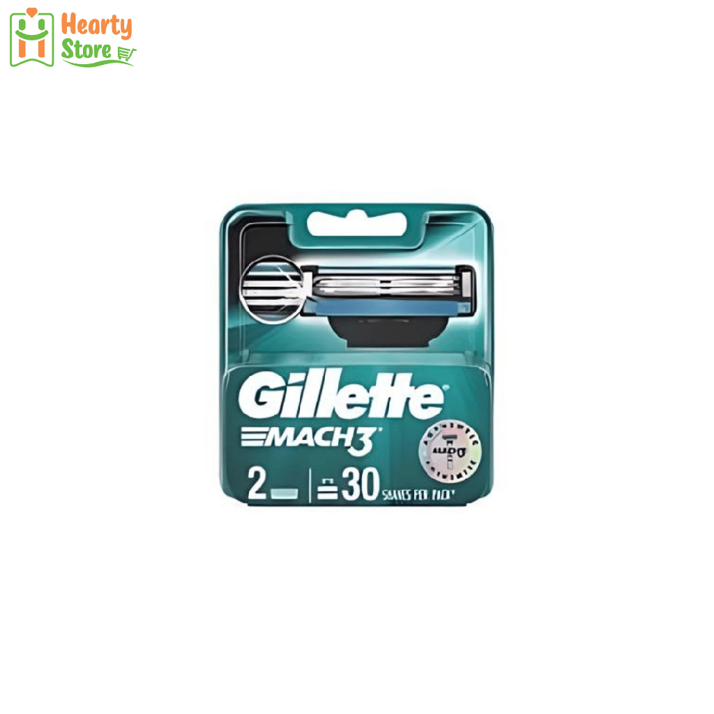 Gillette - Mach 3 မုတ်ဆိတ်ရိတ်ဓား (2ခု)