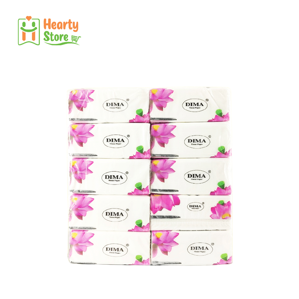 Dima မျက်နှာသုတ် တစ်ရှူး (အရွက် ၃၀၀ပါ)