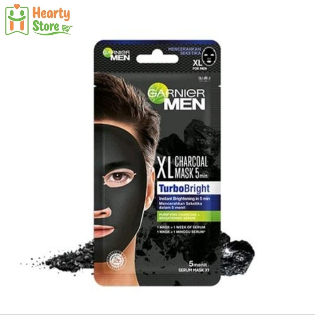 Garnier Men Turbo Bright Charcoal Mask