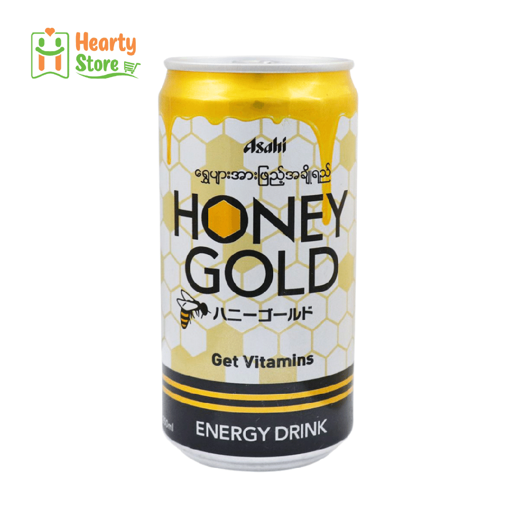 Honey Gold (ရွှေပျား) အားဖြည့်အချိုရည်သံဗူး 250ml