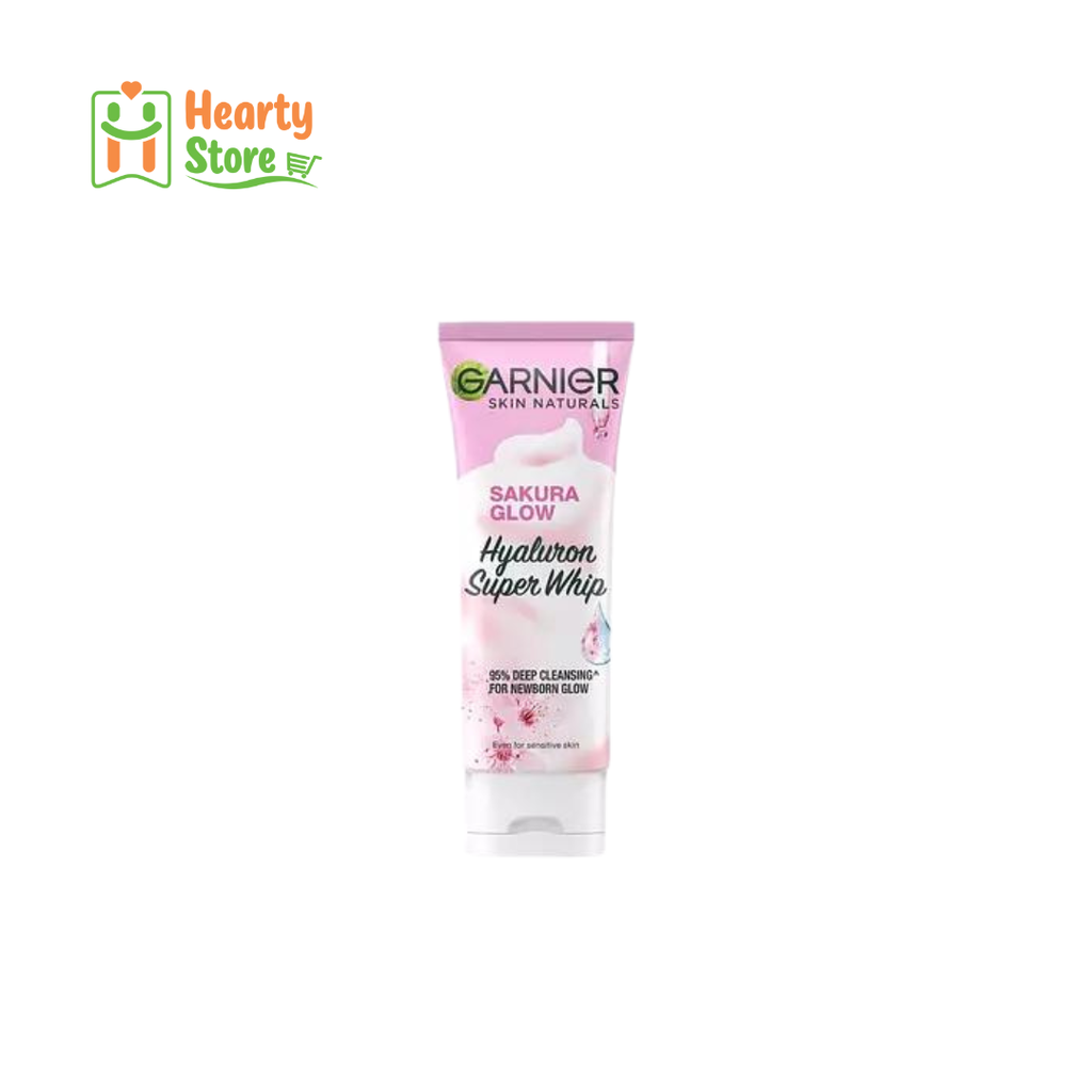 Garnier - Sakura Glow Hyaluron မျက်နှာသစ်ဆပ်ပြာ 100ml