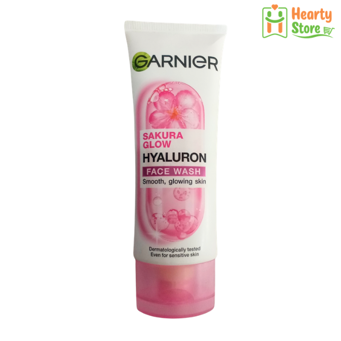 Garnier - Sakura Glow Hyaluron မျက်နှာသစ်ဆပ်ပြာ 100ml
