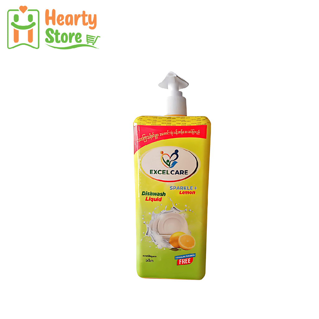 Excel care - ပန်ကန်ဆေး ဆပ်ပြာရည် 1L (လီမွန်)