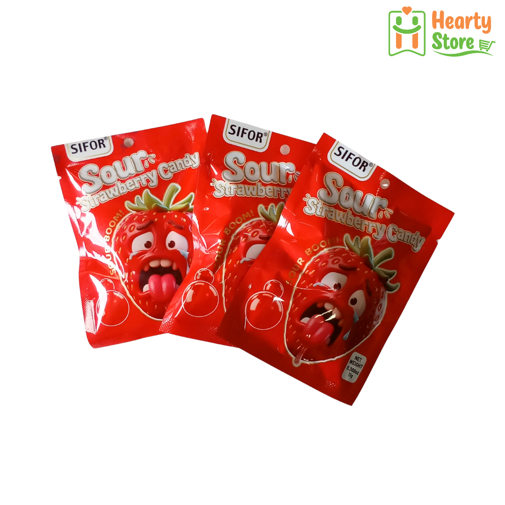 Sour - စတော်ဘယ်ရီ ချိုချဉ်ထုတ် 11g