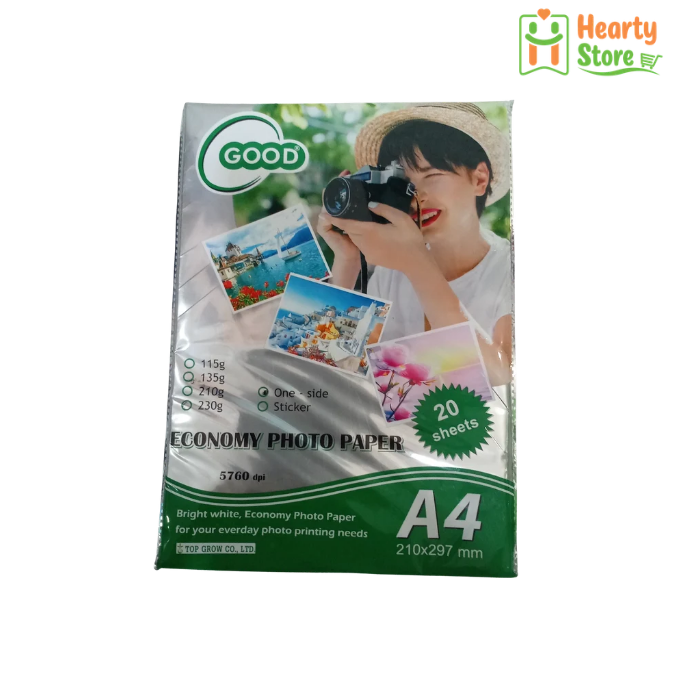 Photo Paper A4 2ဖက်ချော 240g PCS