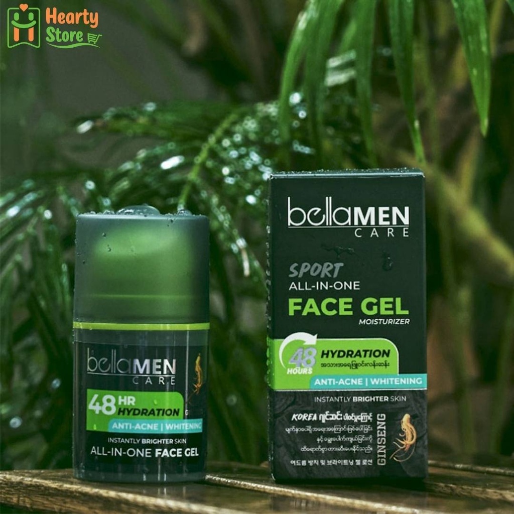 Bella ALL-IN-ONE အမျိုးသား မျက်နှာလိမ်းဂျယ်