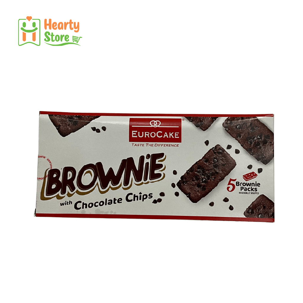 EUROCake Brownie with Choco Chips 35g 5ခုပါ