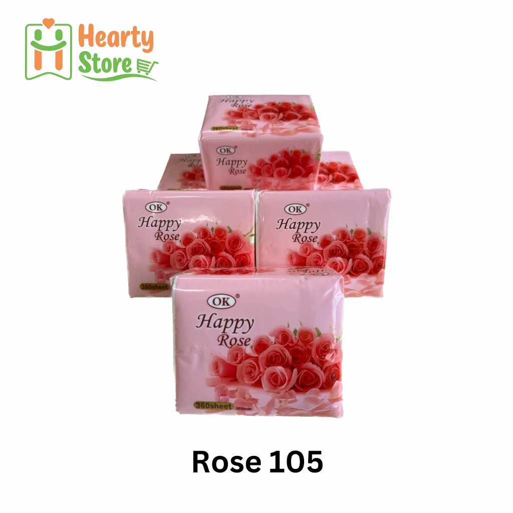 Happy Rose 105 မျက်နှာသုတ် တစ်ရှုး