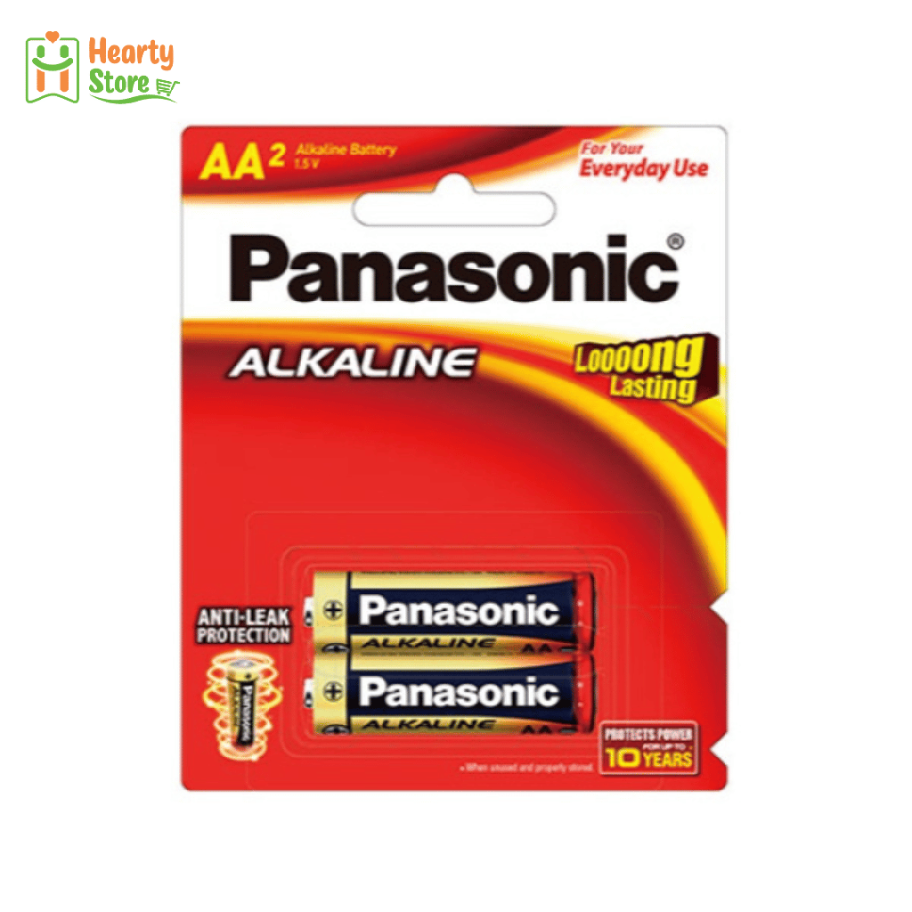 Panasonic Alkaline ဓာတ်ခဲ - AA - 2လုံးတွဲကဒ်