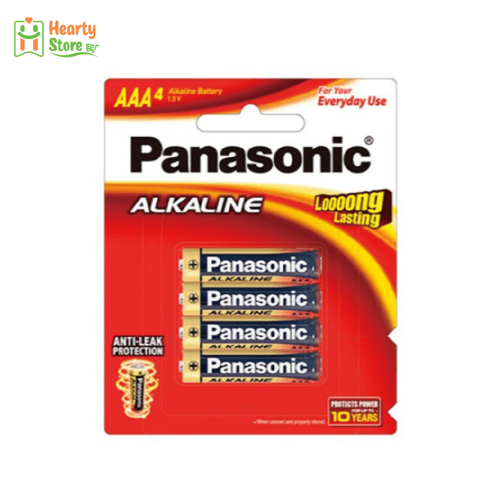 Panasonic Alkaline ဓာတ်ခဲ - AAA - 4လုံးတွဲကဒ်