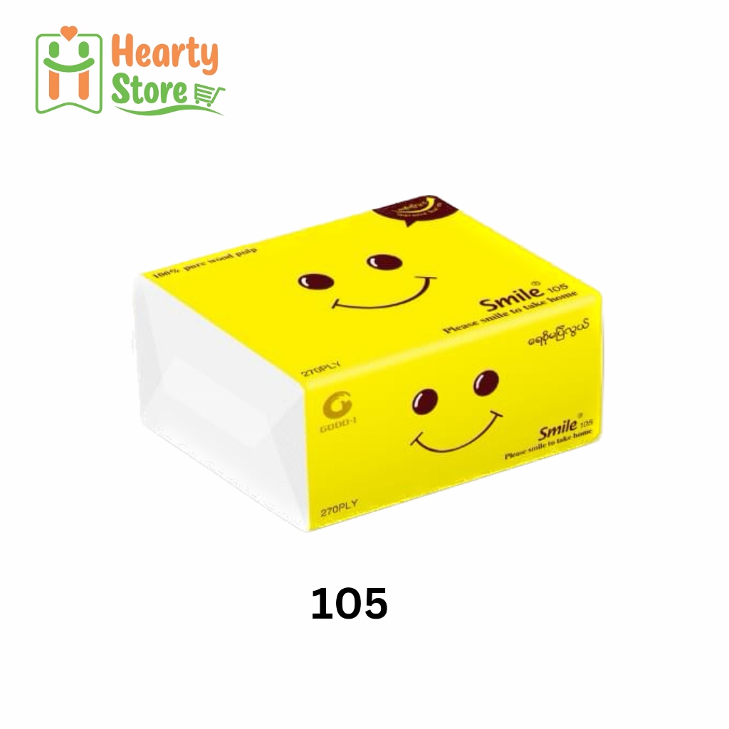 Smile 105 မျက်နှာသုတ် တစ်ရှူး