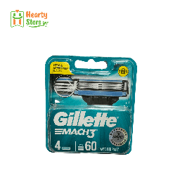 [15-G-C-3M-4] Gillette - Mach 3 မုတ်ဆိတ်ရိတ်ဓား (4ခု)