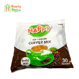 [33-H-C-3in1-30] Happy 3in1 ကော်ဖီမစ် (30ထုပ်ပါ)