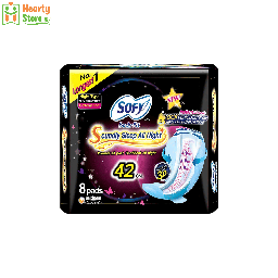 [17-Sf-N-BF-42] Sofy Body Fit အမျိုးသမီး လစဉ်သုံး (ည - 42cm) 8ခုပါ