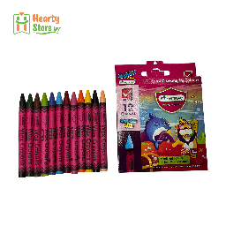 [07-MA-WC-RS-12] Master Art Wax Crayons Regular Size (12 Colors)