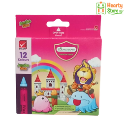 [07-HT-S-003] Master Art Wax Crayons Jumbo Size (12 Colors)