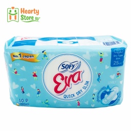 [17-EV-D-D-250-QDS] Eva - Quick Dry Slim အမျိုးသမီး လစဥ်သုံး (25cm နေ့ ဇကာသား)