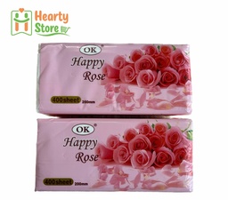 [17-HR-FT-200] Happy Rose 200 မျက်နှာသုတ် တစ်ရှုး