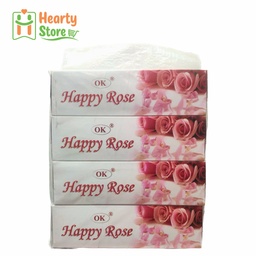 [17-HR-FTB-W] Happy Rose မျက်နှာသုတ် တစ်ရှူးဗူး (အဖြူ)