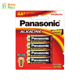 [09-P-4AA-AL] Panasonic Alkaline ဓာတ်ခဲ - AA - 4လုံးတွဲကဒ်